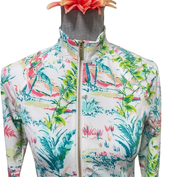 SIGRID OLSEN Tropical -golf,tennis activewear Jacket size XS - Picture 4 of 11